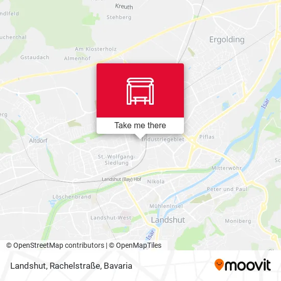 Карта Landshut, Rachelstraße