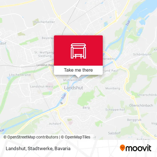 Карта Landshut, Stadtwerke