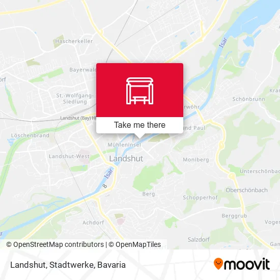 Карта Landshut, Stadtwerke