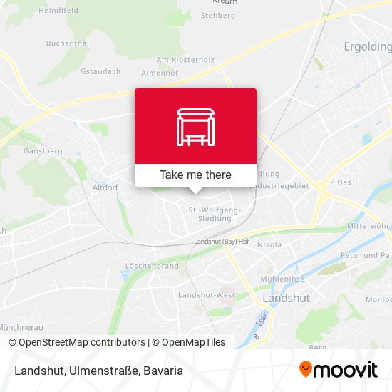 Landshut, Ulmenstraße map