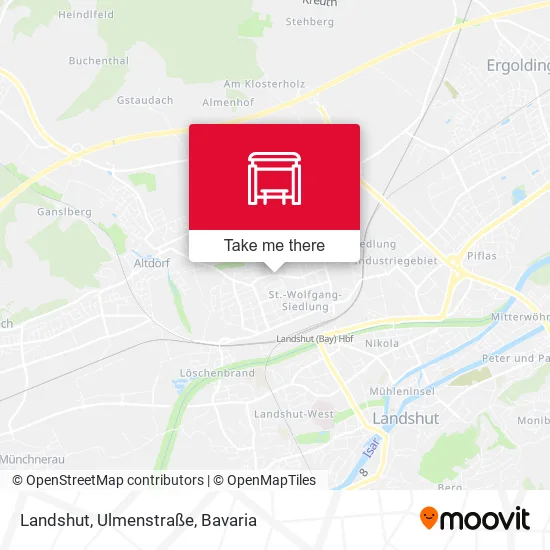 Карта Landshut, Ulmenstraße