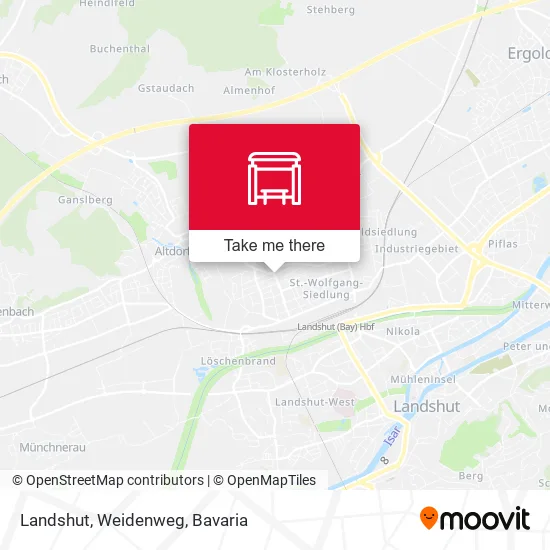 Карта Landshut, Weidenweg