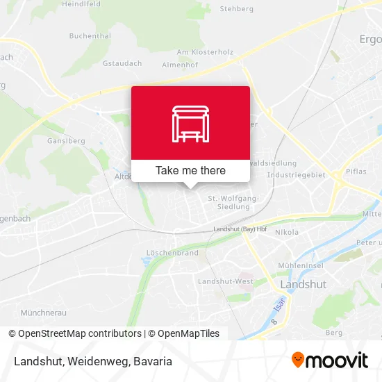 Карта Landshut, Weidenweg