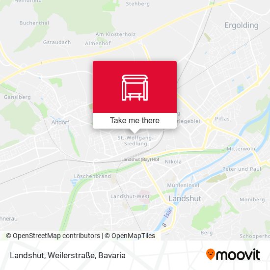 Landshut, Weilerstraße map