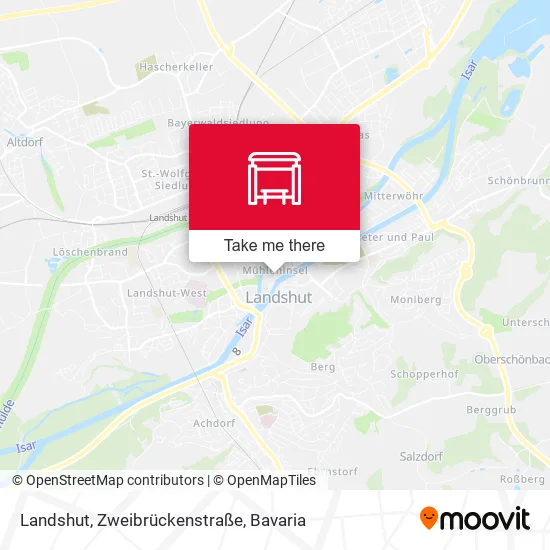 Карта Landshut, Zweibrückenstraße