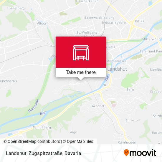 Landshut, Zugspitzstraße map