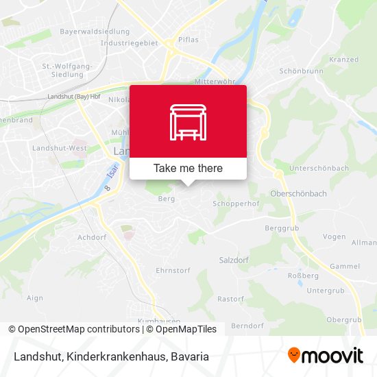 Landshut, Kinderkrankenhaus map