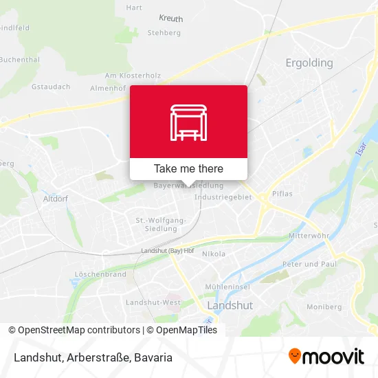 Карта Landshut, Arberstraße