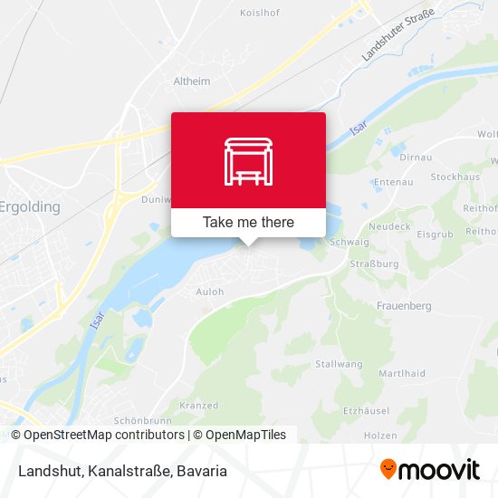 Landshut, Kanalstraße map