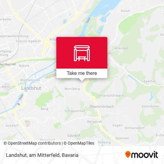 Карта Landshut, am Mitterfeld