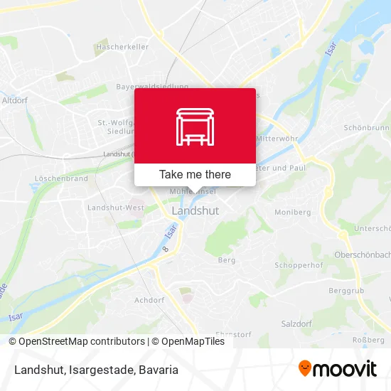 Карта Landshut, Isargestade