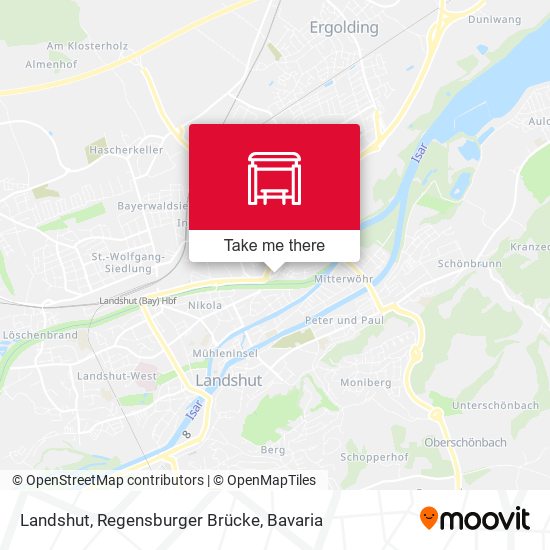 Landshut, Regensburger Brücke map