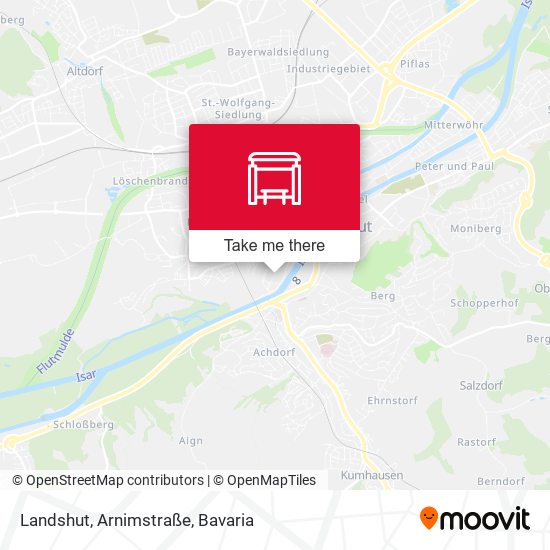 Landshut, Arnimstraße map