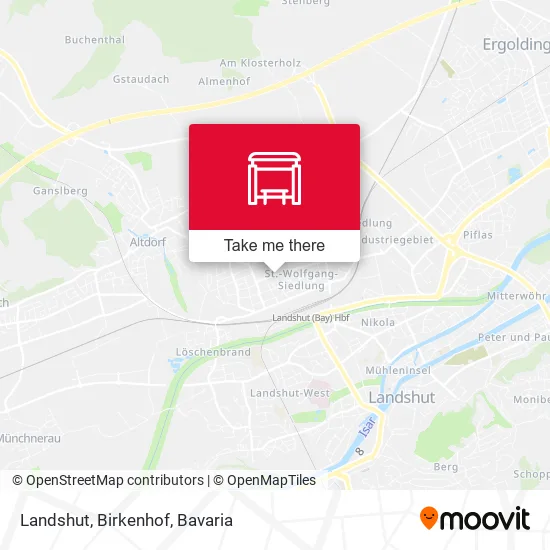 Карта Landshut, Birkenhof