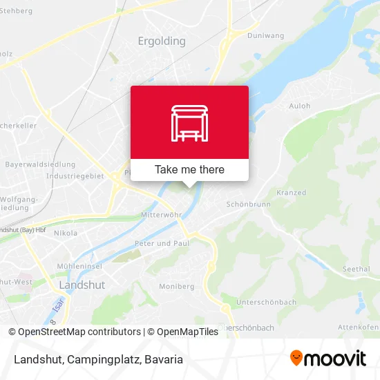 Карта Landshut, Campingplatz