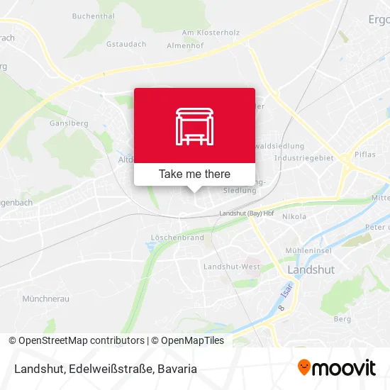 Карта Landshut, Edelweißstraße