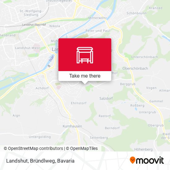 Landshut, Bründlweg map