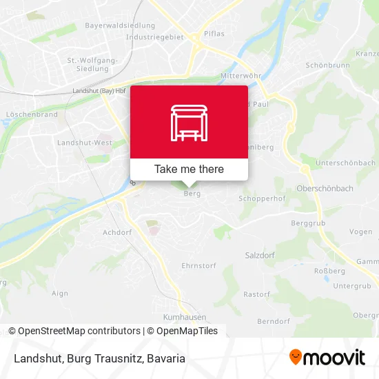 Карта Landshut, Burg Trausnitz