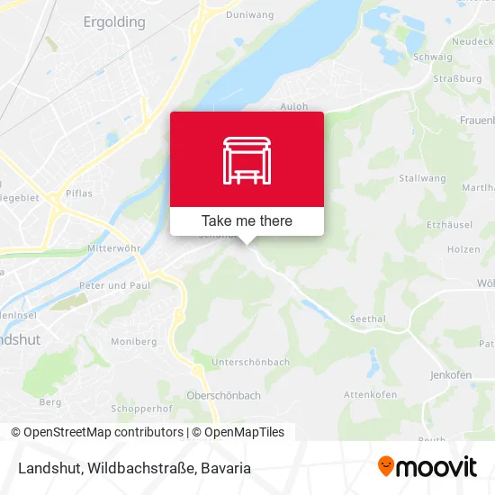 Карта Landshut, Wildbachstraße