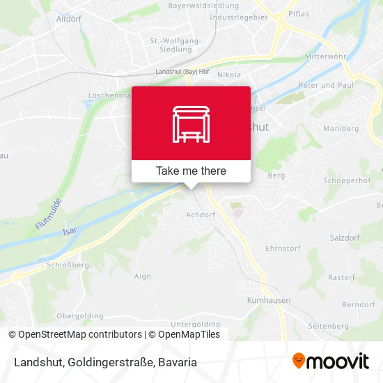 Карта Landshut, Goldingerstraße