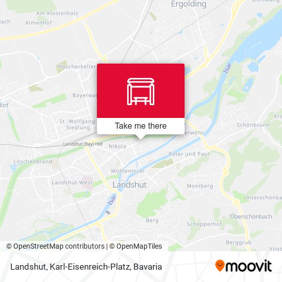 Landshut, Karl-Eisenreich-Platz map