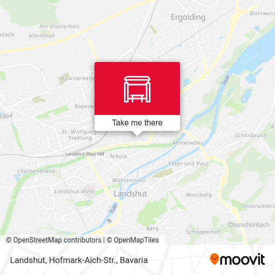 Landshut, Hofmark-Aich-Str. map