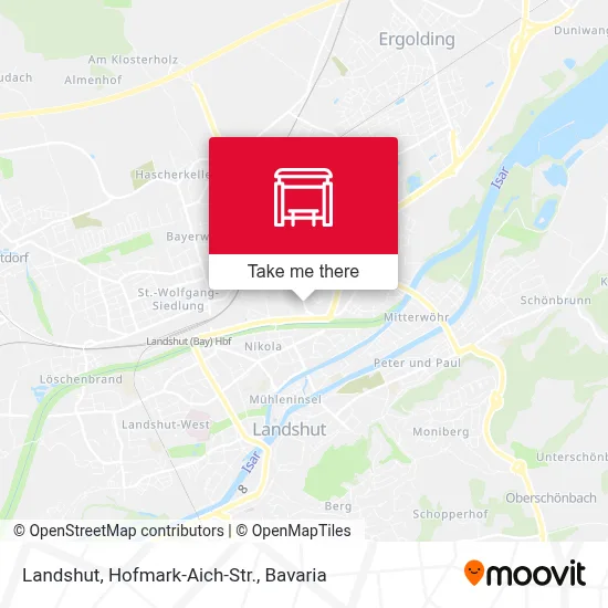 Landshut, Hofmark-Aich-Str. map