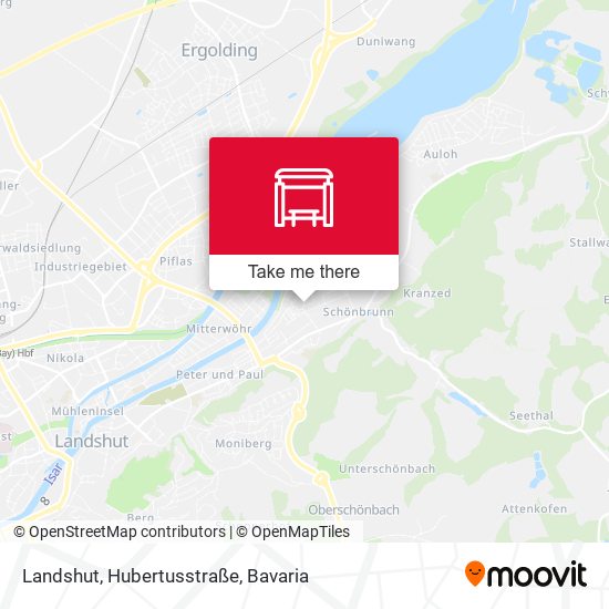 Landshut, Hubertusstraße map