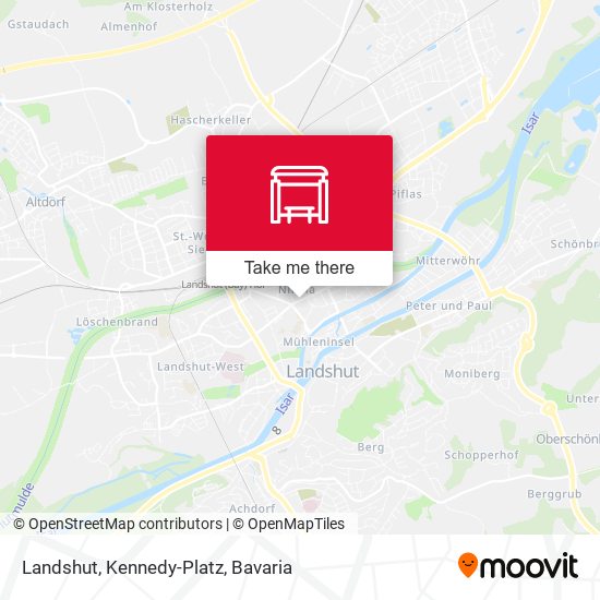 Landshut, Kennedy-Platz map