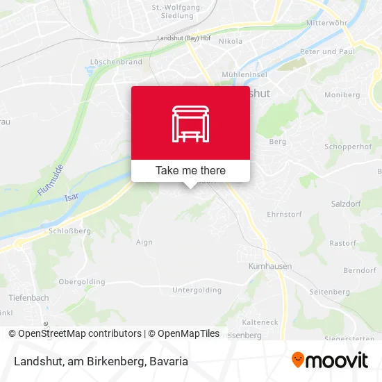 Карта Landshut, am Birkenberg