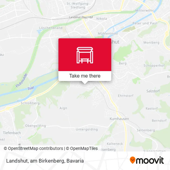 Карта Landshut, am Birkenberg