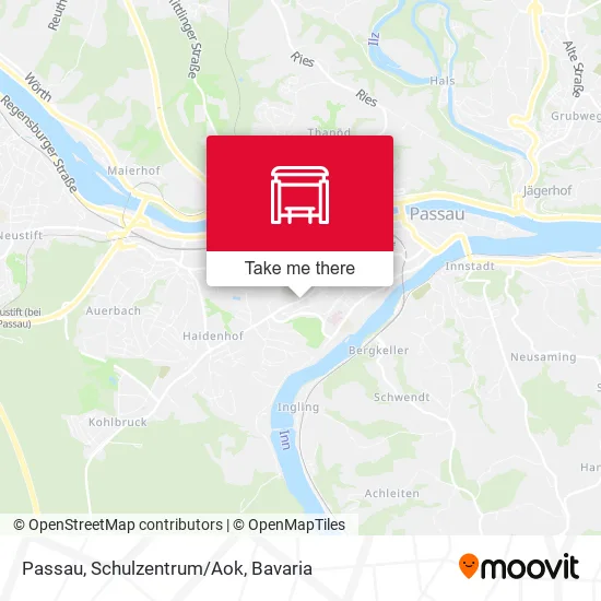 Карта Passau, Schulzentrum/Aok