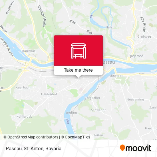 Карта Passau, St. Anton