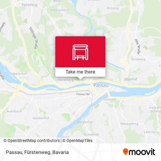 Passau, Fürstenweg map