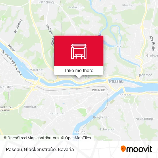 Карта Passau, Glockenstraße