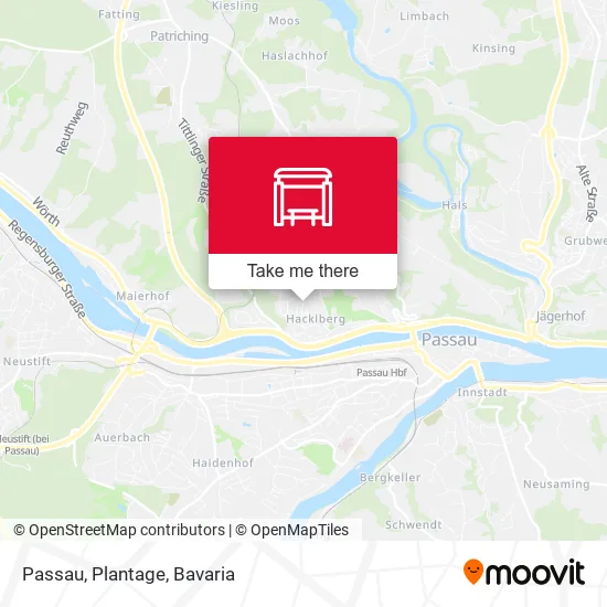 Карта Passau, Plantage