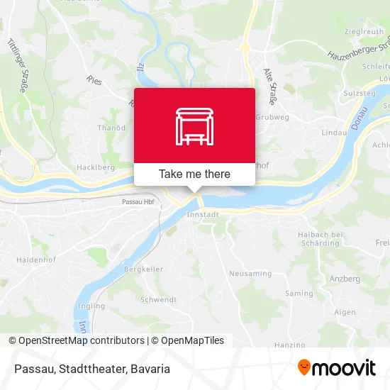 Карта Passau, Stadttheater