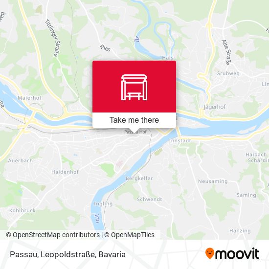 Passau, Leopoldstraße map