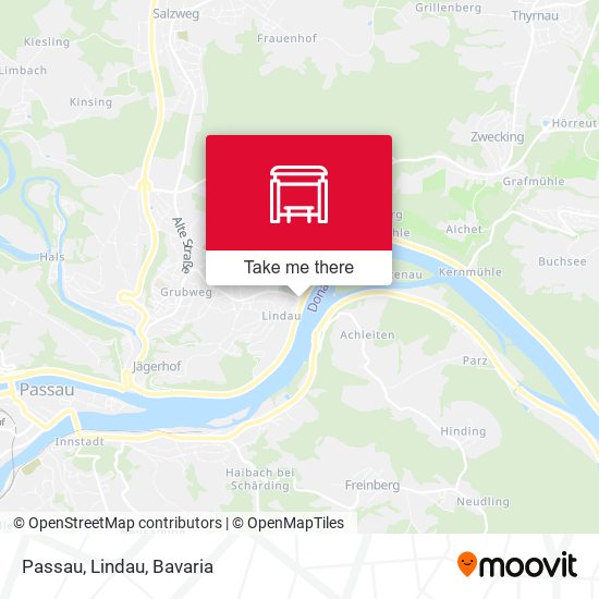 Passau, Lindau map