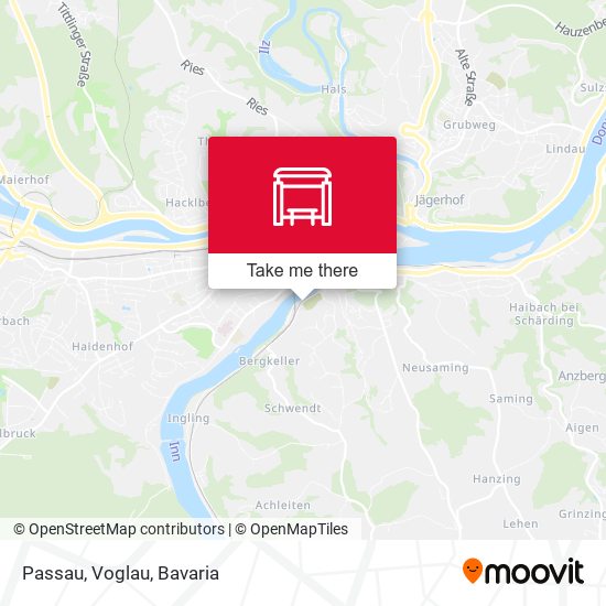 Passau, Voglau map