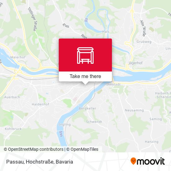 Passau, Hochstraße map