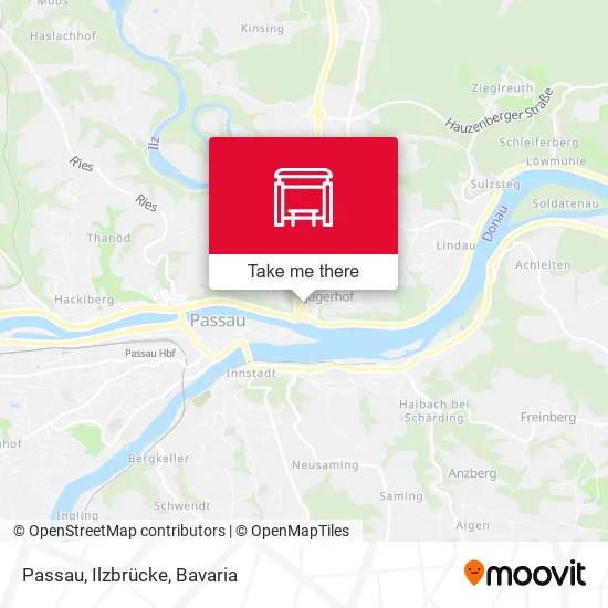 Карта Passau, Ilzbrücke