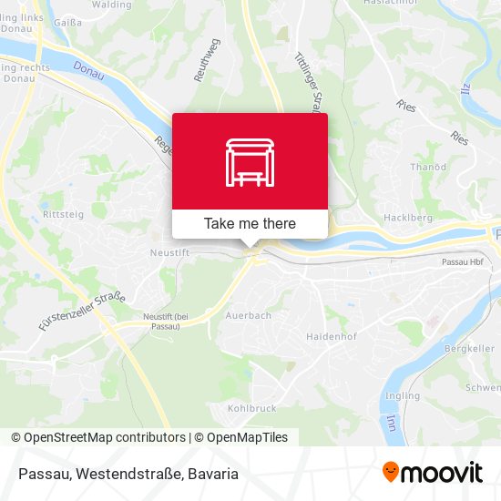 Passau, Westendstraße map