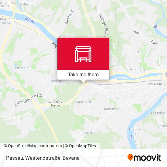 Passau, Westendstraße map