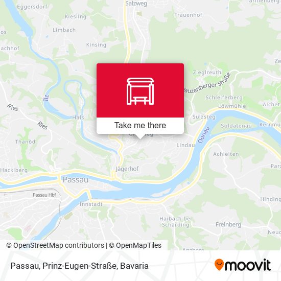 Passau, Prinz-Eugen-Straße map