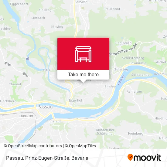 Карта Passau, Prinz-Eugen-Straße