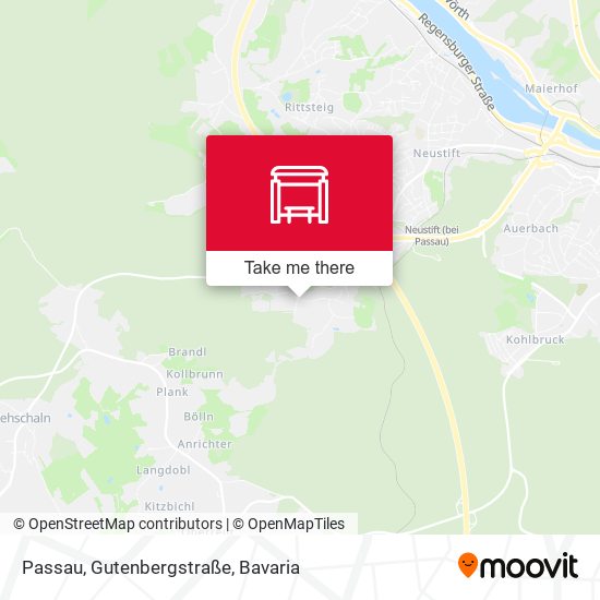 Passau, Gutenbergstraße map