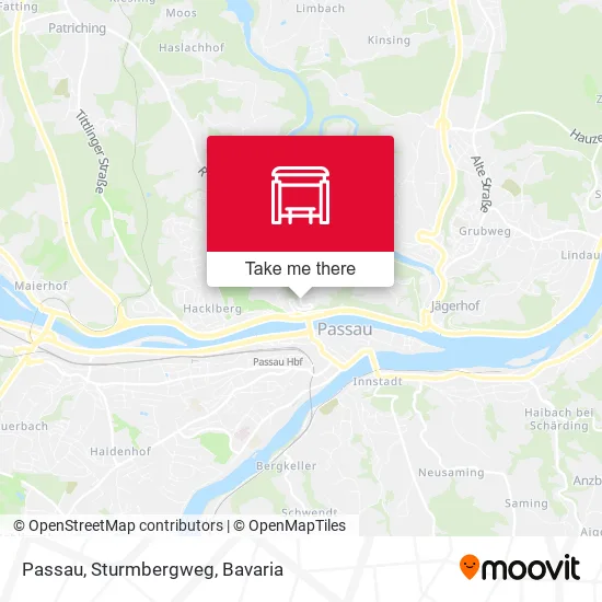 Карта Passau, Sturmbergweg