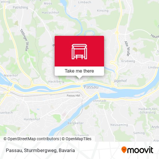 Passau, Sturmbergweg map