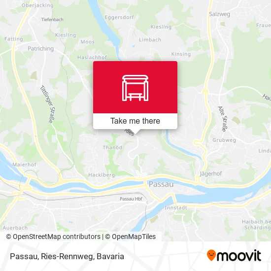 Карта Passau, Ries-Rennweg